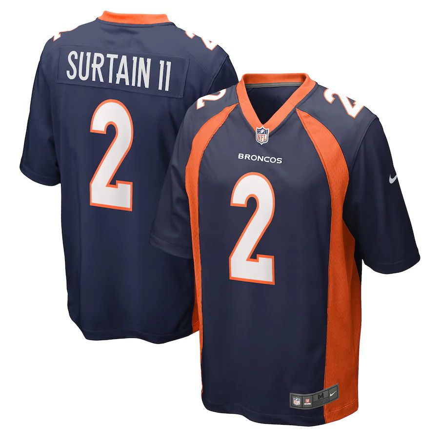 Men Denver Broncos #2 Patrick Surtain II Nike Navy Home Game Player NFL Jersey->boston celtics->NBA Jersey